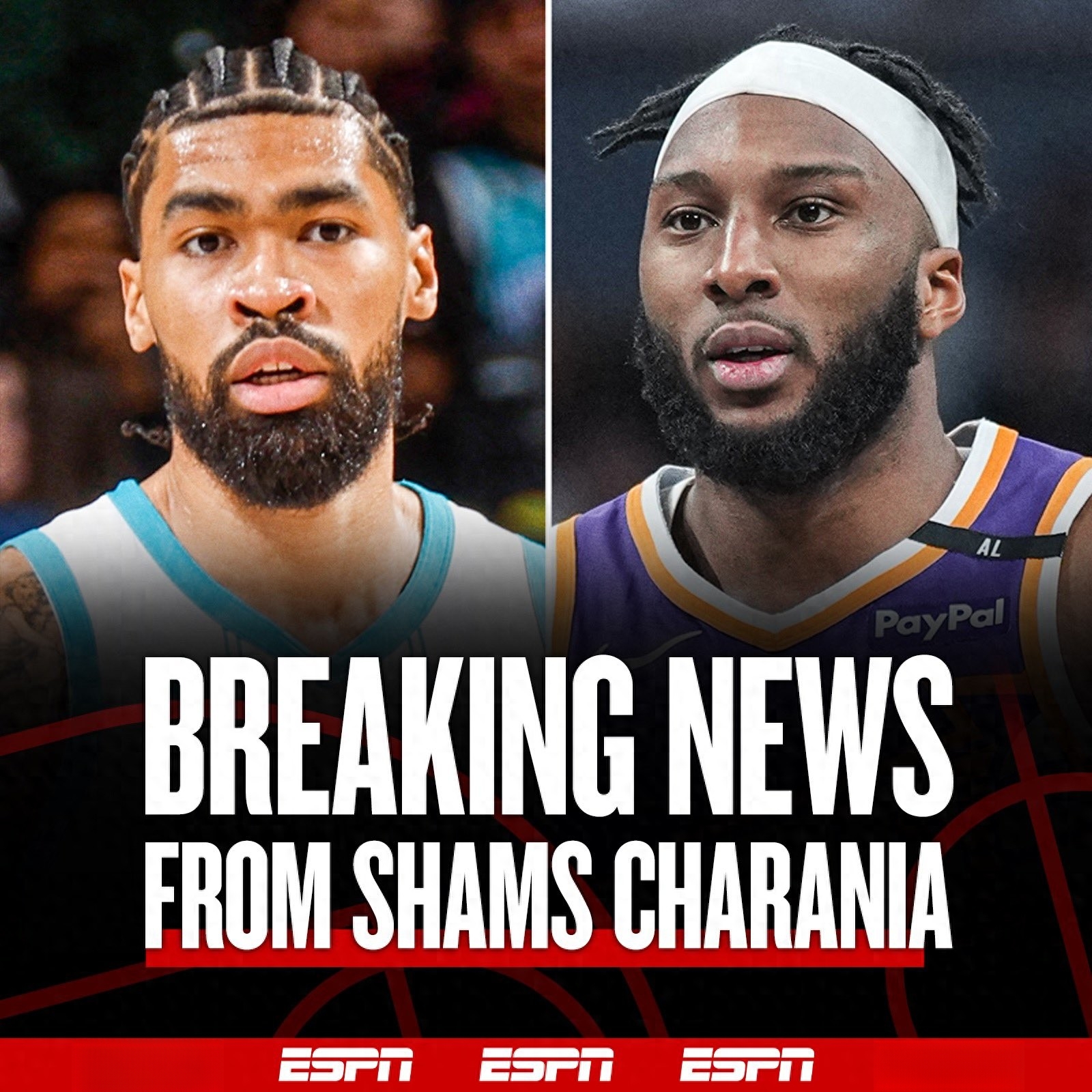 包含NBA选秀大会：夏洛特黄蜂和菲尼克斯太阳达成交易的词条