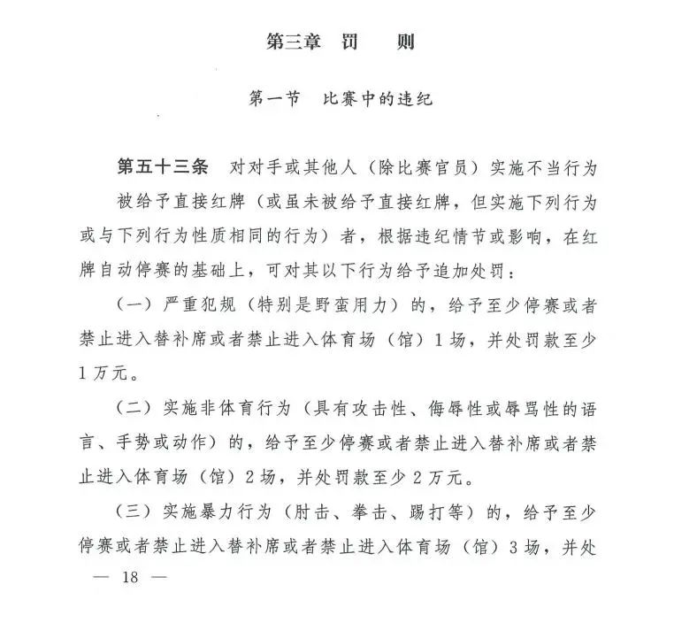 裁判严查恶劣行为，提高比赛纪律性